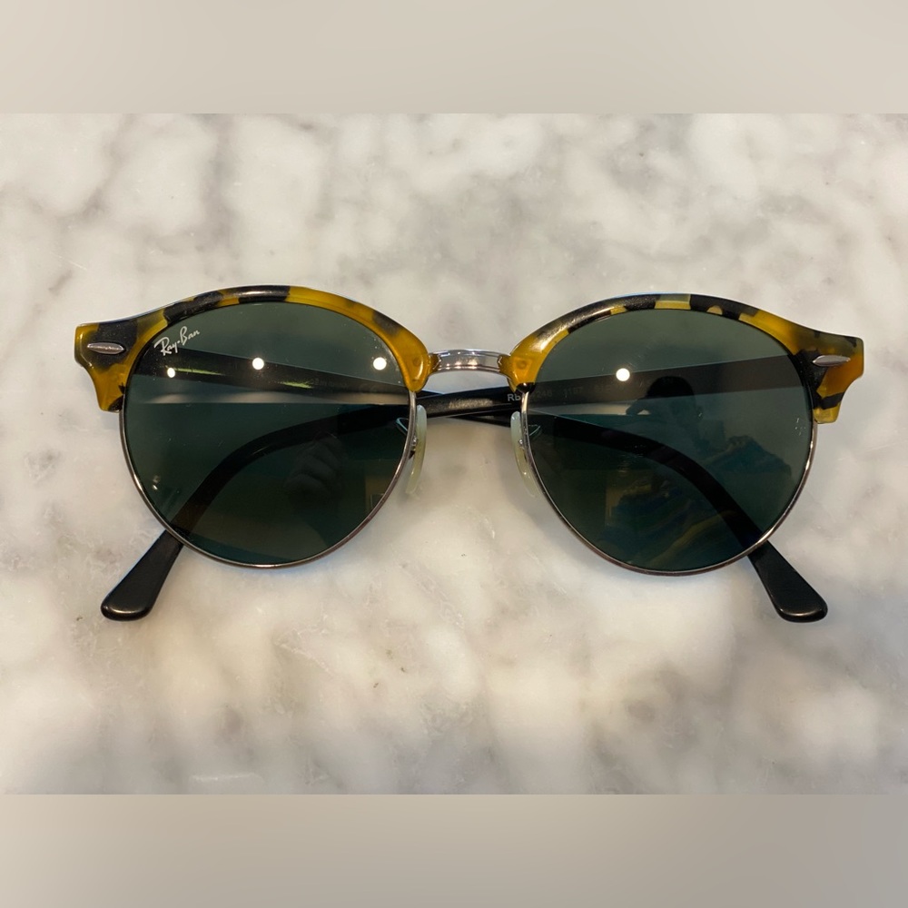 Ray-Ban CLUBROUND Tortoise/Gunmetal Sunglasses (51mm | RB 4246 1157)